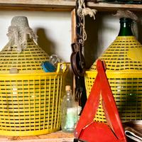 1 damigiana in vetro 