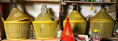 1 damigiana in vetro 