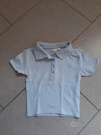 Maglia crop Pull&Bear Azzurra Taglia XS
