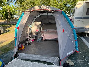 Tenda 4 posti Quechua Air Seconds 4.1 XL + pompa