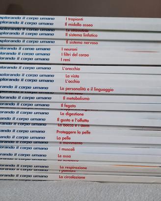 Enciclopedia esplorando il corpo umano