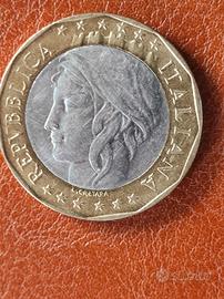 2x 1000 Lire una con ERRORE 1997/1998 Rare