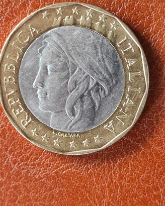 2x 1000 Lire una con ERRORE 1997/1998 Rare