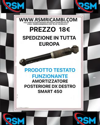 AMORTIZATORI POSTERIORE DESTRO SMART 450