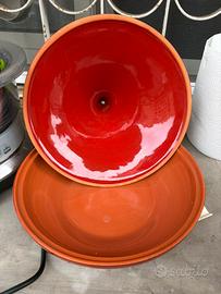 Tajine Piral in Terracotta Smaltata Rossa