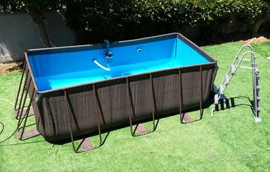 PISCINA FUORI TERRA RETTANGOLARE 412x201x122