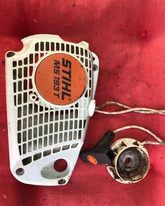 carter stihl motosega ms 193 T lato messa in moto