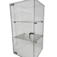 Vetrina in plexiglass trasparente con serratura
