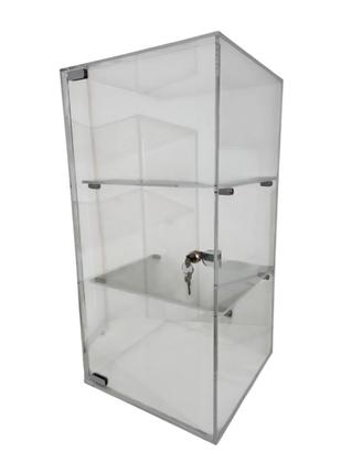 Vetrina in plexiglass trasparente con serratura