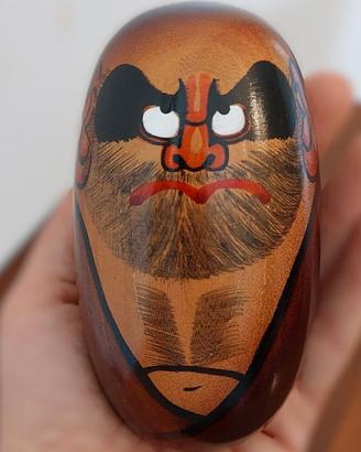Bambola Kokeshi - Daruma - Made in Japan
