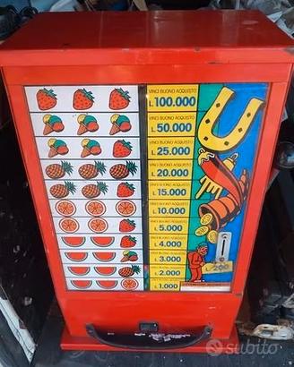 slot machine luminosa anni 70 a 200 lire