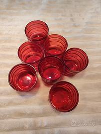 set di 7 bicchieri