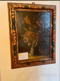 RICERCATOdipintoNATURAmortaFLOREALEanticoXIXsecolo