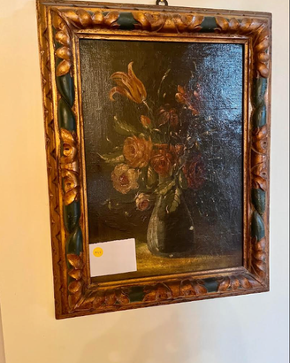 RICERCATOdipintoNATURAmortaFLOREALEanticoXIXsecolo