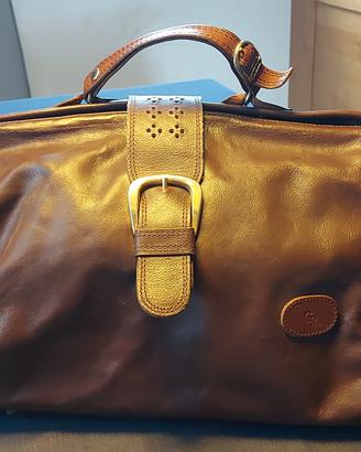 borsa vintage da donna in pelle stile dottore GR