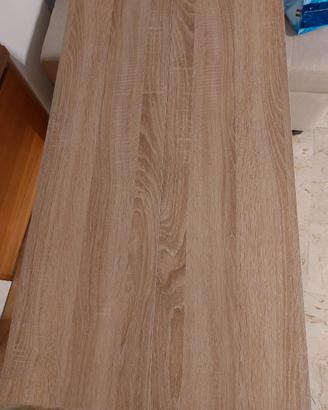 Consolle allungabile di colore rovere chiaro