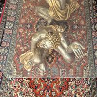 tavolo in cristallo con morì veneziani legno dorat