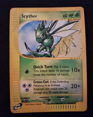 Carta Pokemon Scyther Aquapolis RH 57/147