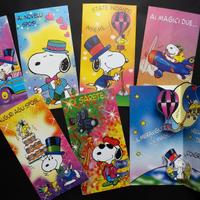Lotto 6 biglietti Snoopy vintage pop up matrimonio