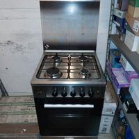Cucina a gas con forno GLEM Nuova- Acciaio Inox
