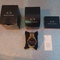 Orologio Armani Exchange Oro/Nero  Nuovo 🟡⚫✅