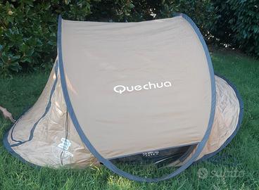 Tenda Decathlon tre posti due secondi con finestre