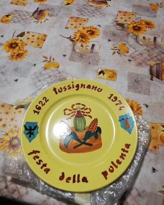 Piatto celebrativo festa della polenta Tossignano 