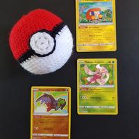 Set carte Pokèmon tre lucenti.