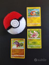 Set carte Pokèmon tre lucenti.