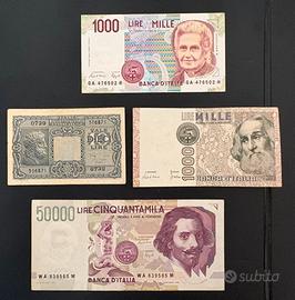 Lotto banconote Italiane Regno e Repubblica