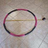 Hoola Hoop nuovo professionale, rosa e grigio