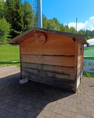 Casetta di legno del Mercatino di Natale 
