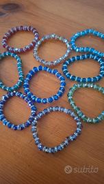 braccialetti in cristalli e strass