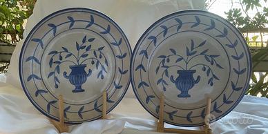 Vietri 2 piatti ceramica C.A.S.di Solimene cm.26,5