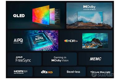 TV TCL 65 POLLICI QLED GOOGLE TV 