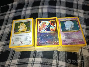 265 carte Pokémon con vintage anni 90 