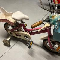 Bici bimba prima misura con rotelle incluse