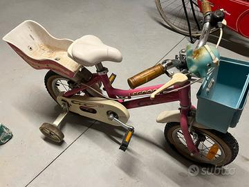 Bici bimba prima misura con rotelle incluse