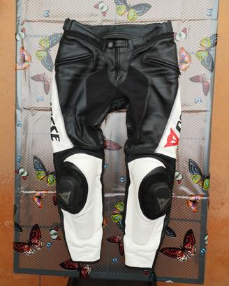 pantaloni moto 52 dainese uomo in pelle 