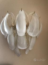 Applique da parete in vetro di murano