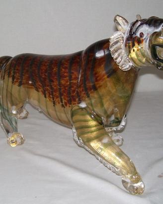 Tigre in vetro di Murano