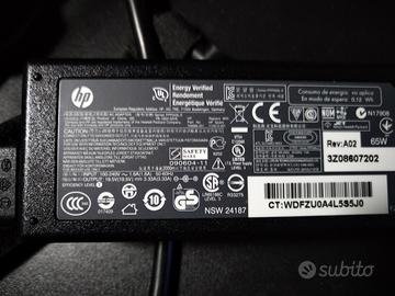 Alimentatore per pc portatile HP