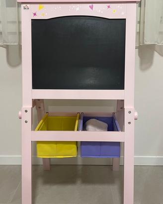 Lavagna per Bambini Cancellabile Doppia Facciata.