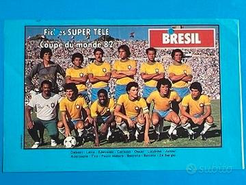 BRASILE Squadra Espana 82 Scheda WORLD CUP 1982 WC