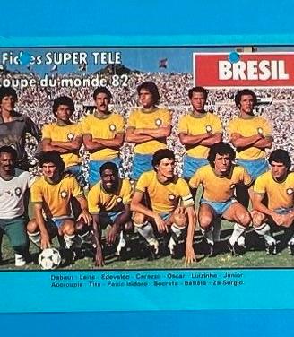 BRASILE Squadra Espana 82 Scheda WORLD CUP 1982 WC