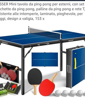 Mini tavolo da ping pong per esterni Kesser