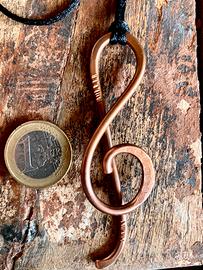 Ciondolo in rame chiave di sol