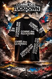 Comme *Des* Fuckdown * T-shirt Jersey oversize 