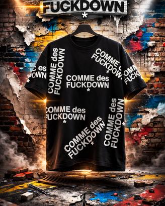 Comme *Des* Fuckdown * T-shirt Jersey oversize 