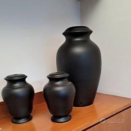 Basi in terracotta per lampade col. Nero